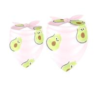 2 Pack Dog Bandana Amazing Duck Pear Girl Boy Bibs Dog Scarf Kerchief Accessories for Small Medium Large Dogs Puppy Cat Pet