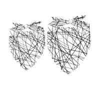 2 Pack Dog Bandana Asymmetrical Texture with Chaotic Lines Abstract Geometric Pattern Girl Boy Bibs Dog Scarf Kerchief Accessories for Small Medium Large Dogs Puppy Cat Pet