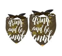 2 Pack Dog Bandana Autumn Harvest Pumpkins and Maple Leaves Girl Boy Bibs Dog Scarf Kerchief Accessories for Small Medium Large Dogs Puppy Cat Pet