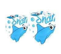 2 Pack Dog Bandana Baby Shark with Blue Bubble Girl Boy Bibs Dog Scarf Kerchief Accessories for Small Medium Large Dogs Puppy Cat Pet