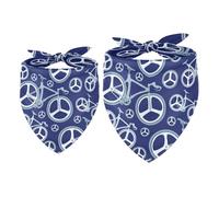 2 Pack Dog Bandana Bikes and Wheels on Blue Girl Boy Bibs Dog Scarf Kerchief Accessories for Small Medium Large Dogs Puppy Cat Pet