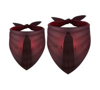 2 Pack Dog Bandana Black Cloaked Seductive Vampire Devil Girl Boy Bibs Dog Scarf Kerchief Accessories for Small Medium Large Dogs Puppy Cat Pet