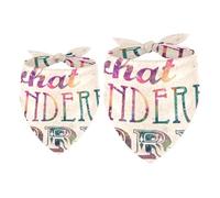 2 Pack Dog Bandana Bohemian Art Pattern Girl Boy Bibs Dog Scarf Kerchief Accessories for Small Medium Large Dogs Puppy Cat Pet