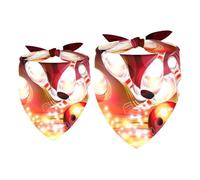 2 Pack Dog Bandana Bowling Ball Crashing Into the Pins Girl Boy Bibs Dog Scarf Kerchief Accessories for Small Medium Large Dogs Puppy Cat Pet