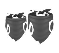 2 Pack Dog Bandana Chalk Circle Girl Boy Bibs Dog Scarf Kerchief Accessories for Small Medium Large Dogs Puppy Cat Pet