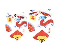 2 Pack Dog Bandana Chinese Dragon Girl Boy Bibs Dog Scarf Kerchief Accessories for Small Medium Large Dogs Puppy Cat Pet