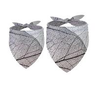 2 Pack Dog Bandana Close-Up View of a Leaf Girl Boy Bibs Dog Scarf Kerchief Accessories for Small Medium Large Dogs Puppy Cat Pet