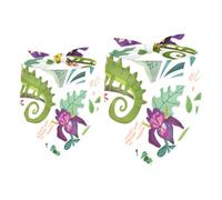 2 Pack Dog Bandana Colored Lizard Cactus Girl Boy Bibs Dog Scarf Kerchief Accessories for Small Medium Large Dogs Puppy Cat Pet
