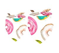 2 Pack Dog Bandana Colored Macaron Dessert Girl Boy Bibs Dog Scarf Kerchief Accessories for Small Medium Large Dogs Puppy Cat Pet
