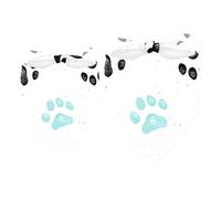 2 Pack Dog Bandana Colored Paw Girl Boy Bibs Dog Scarf Kerchief Accessories for Small Medium Large Dogs Puppy Cat Pet