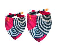 2 Pack Dog Bandana Colorful Paper Umbrella Girl Boy Bibs Dog Scarf Kerchief Accessories for Small Medium Large Dogs Puppy Cat Pet