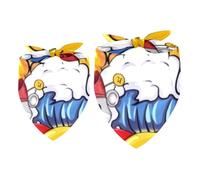 2 Pack Dog Bandana Congratulations on Making a Fortune Girl Boy Bibs Dog Scarf Kerchief Accessories for Small Medium Large Dogs Puppy Cat Pet