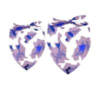 2 Pack Dog Bandana Crazy Dinosaur Rock Girl Boy Bibs Dog Scarf Kerchief Accessories for Small Medium Large Dogs Puppy Cat Pet