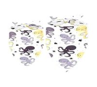 2 Pack Dog Bandana Cute Colorful Ocean Octopus Girl Boy Bibs Dog Scarf Kerchief Accessories for Small Medium Large Dogs Puppy Cat Pet