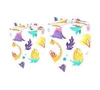 2 Pack Dog Bandana Cute Dinosaurs Volcanoes Girl Boy Bibs Dog Scarf Kerchief Accessories for Small Medium Large Dogs Puppy Cat Pet