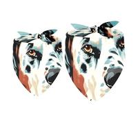 2 Pack Dog Bandana Dalmatian Dog Girl Boy Bibs Dog Scarf Kerchief Accessories for Small Medium Large Dogs Puppy Cat Pet