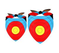 2 Pack Dog Bandana Dart Board on Wooden Board Girl Boy Bibs Dog Scarf Kerchief Accessories for Small Medium Large Dogs Puppy Cat Pet
