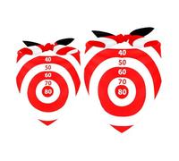 2 Pack Dog Bandana Dart Board with Score Girl Boy Bibs Dog Scarf Kerchief Accessories for Small Medium Large Dogs Puppy Cat Pet