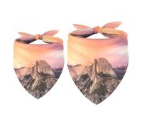 2 Pack Dog Bandana Dusk Cloud Beautiful Scenery Girl Boy Bibs Dog Scarf Kerchief Accessories for Small Medium Large Dogs Puppy Cat Pet