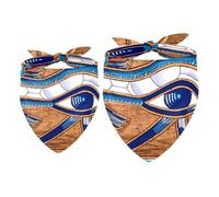 2 Pack Dog Bandana Egyptian Papyrus Depicting the Horus Eye Girl Boy Bibs Dog Scarf Kerchief Accessories for Small Medium Large Dogs Puppy Cat Pet