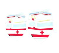 2 Pack Dog Bandana Emergency Ambulance Girl Boy Bibs Dog Scarf Kerchief Accessories for Small Medium Large Dogs Puppy Cat Pet