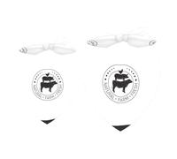 2 Pack Dog Bandana Farm Animals Pyramid Girl Boy Bibs Dog Scarf Kerchief Accessories for Small Medium Large Dogs Puppy Cat Pet