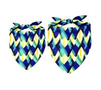 2 Pack Dog Bandana Fir Trees with Different Patterns Girl Boy Bibs Dog Scarf Kerchief Accessories for Small Medium Large Dogs Puppy Cat Pet