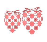 2 Pack Dog Bandana Flower Symmetry Girl Boy Bibs Dog Scarf Kerchief Accessories for Small Medium Large Dogs Puppy Cat Pet