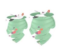 2 Pack Dog Bandana Funny Elephant Ride a Bicycle Girl Boy Bibs Dog Scarf Kerchief Accessories for Small Medium Large Dogs Puppy Cat Pet
