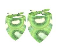2 Pack Dog Bandana Half a Kiwi Girl Boy Bibs Dog Scarf Kerchief Accessories for Small Medium Large Dogs Puppy Cat Pet