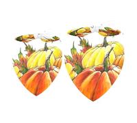 2 Pack Dog Bandana Harvest Pumpkin Girl Boy Bibs Dog Scarf Kerchief Accessories for Small Medium Large Dogs Puppy Cat Pet