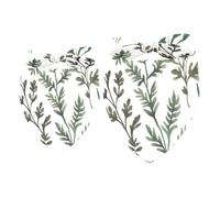 2 Pack Dog Bandana Herbal Leaves Girl Boy Bibs Dog Scarf Kerchief Accessories for Small Medium Large Dogs Puppy Cat Pet