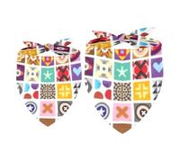 2 Pack Dog Bandana Kindergarten Recognition Girl Boy Bibs Dog Scarf Kerchief Accessories for Small Medium Large Dogs Puppy Cat Pet