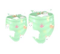 2 Pack Dog Bandana Lazy White Lamb Girl Boy Bibs Dog Scarf Kerchief Accessories for Small Medium Large Dogs Puppy Cat Pet