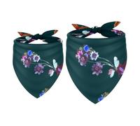 2 Pack Dog Bandana Little Bear Girl Boy Bibs Dog Scarf Kerchief Accessories for Small Medium Large Dogs Puppy Cat Pet