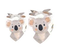 2 Pack Dog Bandana Lovely Koala Girl Boy Bibs Dog Scarf Kerchief Accessories for Small Medium Large Dogs Puppy Cat Pet
