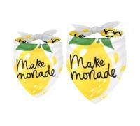 2 Pack Dog Bandana Make Lemonade Girl Boy Bibs Dog Scarf Kerchief Accessories for Small Medium Large Dogs Puppy Cat Pet
