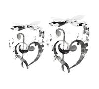 2 Pack Dog Bandana Music Notes Butterfly Girl Boy Bibs Dog Scarf Kerchief Accessories for Small Medium Large Dogs Puppy Cat Pet