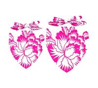 2 Pack Dog Bandana Paper Cuting Pattern Culture Girl Boy Bibs Dog Scarf Kerchief Accessories for Small Medium Large Dogs Puppy Cat Pet
