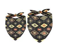 2 Pack Dog Bandana Poker Card Pattern Girl Boy Bibs Dog Scarf Kerchief Accessories for Small Medium Large Dogs Puppy Cat Pet