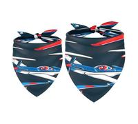 2 Pack Dog Bandana Retro Airplanes Girl Boy Bibs Dog Scarf Kerchief Accessories for Small Medium Large Dogs Puppy Cat Pet