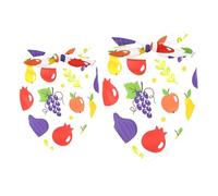 2 Pack Dog Bandana Ripen Fruits Pear Grape Girl Boy Bibs Dog Scarf Kerchief Accessories for Small Medium Large Dogs Puppy Cat Pet