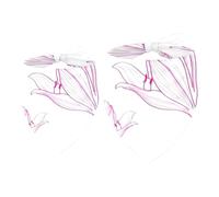 2 Pack Dog Bandana Shy Flower Closed Girl Boy Bibs Dog Scarf Kerchief Accessories for Small Medium Large Dogs Puppy Cat Pet