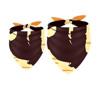 2 Pack Dog Bandana Silhouette Cowboy Riding Sunset Girl Boy Bibs Dog Scarf Kerchief Accessories for Small Medium Large Dogs Puppy Cat Pet