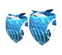 2 Pack Dog Bandana Soccer Ball in Goal Girl Boy Bibs Dog Scarf Kerchief Accessories for Small Medium Large Dogs Puppy Cat Pet