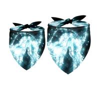 2 Pack Dog Bandana Starlight Cat Girl Boy Bibs Dog Scarf Kerchief Accessories for Small Medium Large Dogs Puppy Cat Pet
