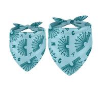 2 Pack Dog Bandana Tango and Scattered Letters Tango Girl Boy Bibs Dog Scarf Kerchief Accessories for Small Medium Large Dogs Puppy Cat Pet
