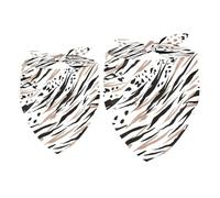 2 Pack Dog Bandana Tiger Animal Skin Girl Boy Bibs Dog Scarf Kerchief Accessories for Small Medium Large Dogs Puppy Cat Pet
