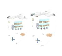 2 Pack Dog Bandana Trucks Airplanes Cars and Sailboat Girl Boy Bibs Dog Scarf Kerchief Accessories for Small Medium Large Dogs Puppy Cat Pet