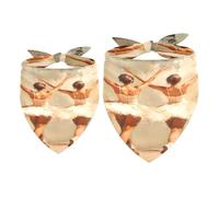 2 Pack Dog Bandana Two Girls Dancing Ballet Girl Boy Bibs Dog Scarf Kerchief Accessories for Small Medium Large Dogs Puppy Cat Pet